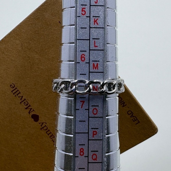 Brandy Melville Silver Chain Link Ring Size 7 - Picture 3 of 3